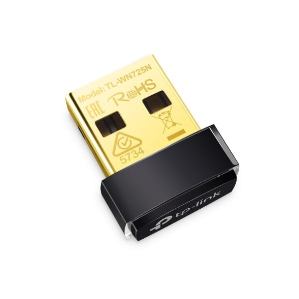  وايرلس يو اس بي من تي بي لينك TP-LINK - TL-WN725N, 300Mbps Wireless N Nano USB Adapter