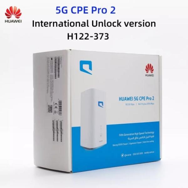 راوتر هواوي 5G سي بي اي برو 2 يدعم WiFi 6 بلس، يدعم جميع الشرائح والشبكات H122-373-A