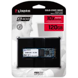 قرص صلب داخلي كينغستون A400 SSD سعة 120GB، M.2 2280 SA400M8/120G- لتحسين الأداء