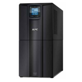 محول ومنظم طاقة - APC SMART UPS TOWER 3000VA - أسود - 230V - شاشة LCD