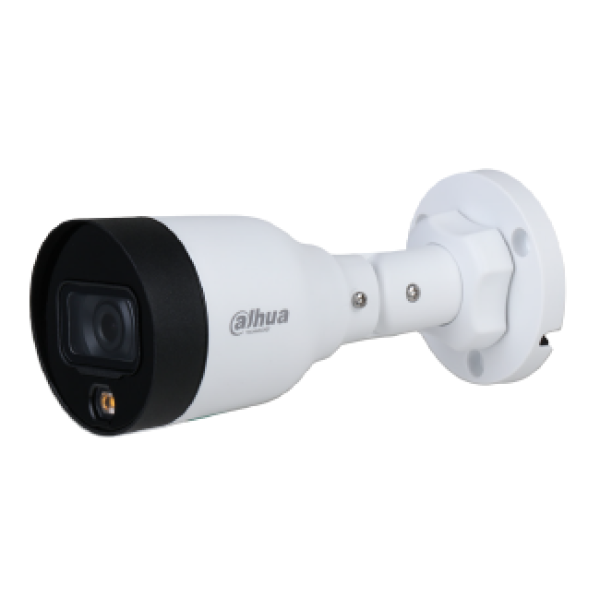 داهوا كاميرا مراقبة خارجية DH-IPC-HFW1239S1-LED-S5 بالألوان و بدقة 2 ميجا بكسل مع رؤية ليلية تصل ل 20 متر