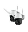 حزمة كاميراتي مراقبة خارجية من ايمو IPC-S42FN  WiFi برؤية ليلية 360 درجة و  IP66 حماية من الغبار والماء، و كشاف مدمج وصفارة إنذار
