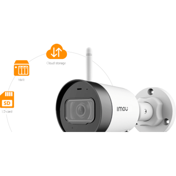 ايمو كاميرا مراقبة خارجية لا سلكية DH-IPC-G22N-0280B-IMOU فل اتش دي بدقة 2 ميجابكسل  , 1080P H.265 Bullet Wi-Fi Camera, مانعة لتسرب الماء و الغبار  IP67