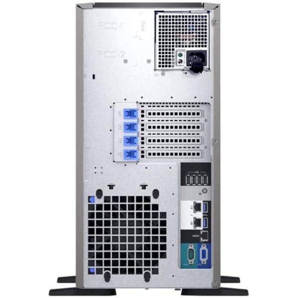 Dell PowerEdge Server T340 Tower Intel Xeon E2124 ، ذاكرة وصول عشوائي 16 جيجابايت ، محرك أقراص ثابتة 2 تيرابايت ، PERC H330 RAID ، DVD +/- RW ROM ، iDrac9 ، Express ، منفرد ، مصدر طاقة سريع التوصيل 1 + 0 ، 495 واط
