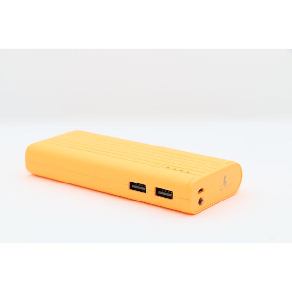 تكنو باور  بنك برتقالي  سعة 11000 مللي أمبير مع راوتر - واي فاي USB