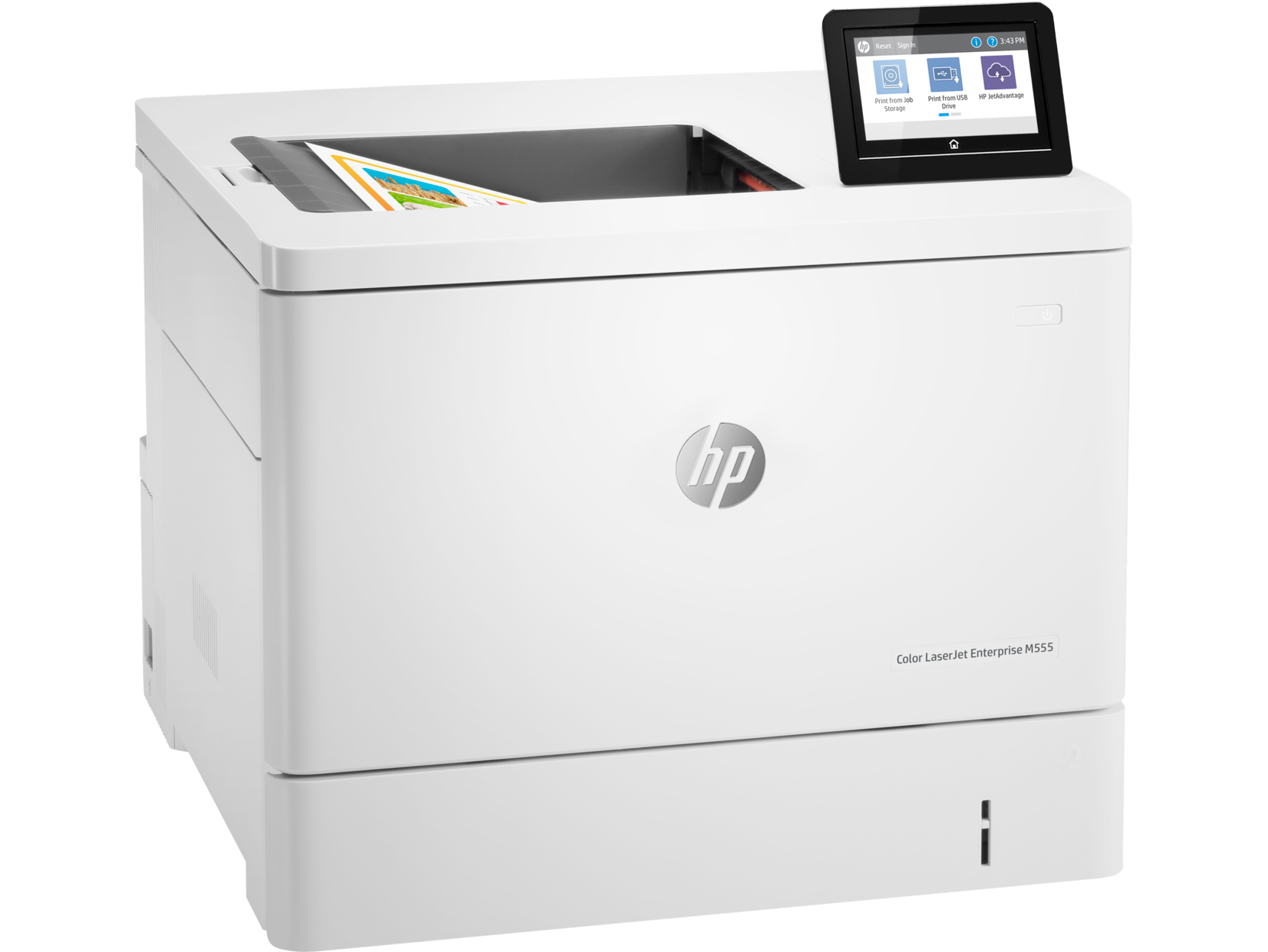 طابعة اتش بي ليزر جت HP Color LaserJet Enterprise M555dn‎ بالألوان