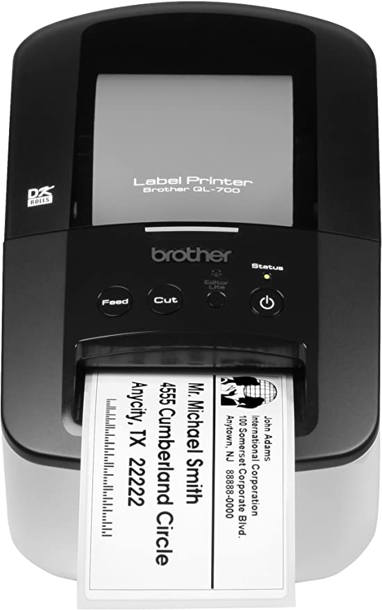 طابعة فواتير وملصقات Brother QL-700 High-speed, Professional Label Printer
